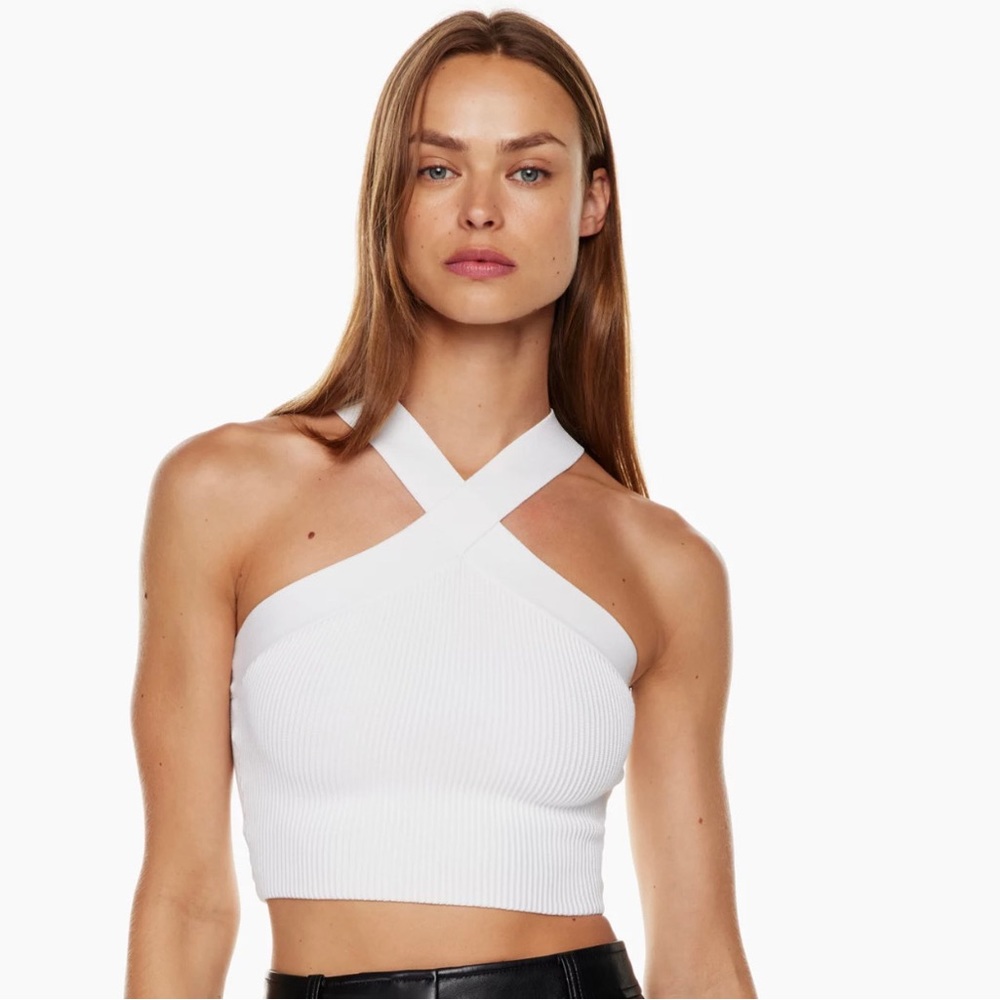 Aritzia Sculpt Knit Criss Cross Tank